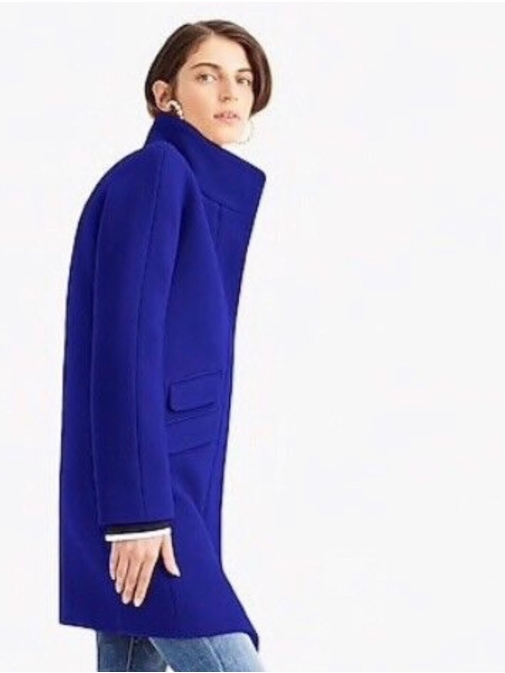 J. Crew Stadium Cloth Cocoon Coat | Size 8 - Picture 2 of 8